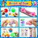thumbnail image 2 of ZhoHuaBoy 206 Pzas de Recuerdos para Fiestas Infantiles, Premios para el Aula, Juguetes Antiestrés Al por Mayor, Regalos de Carnaval, Regalo para Fiesta de Cumpleaños Infantil, set de Juguetes para A, 2 of 7