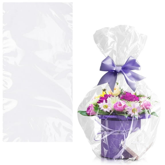 Clear Packing Bags, Open Top Poly Mailers, 500 Count, 16 x 36 in