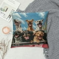 thumbnail image 2 of Orinice Dogs Roller Coaster Graphic Decorative Throw Pillow Cover for Home Couch Living Room Bed Sofa 24x24in, 2 of 5