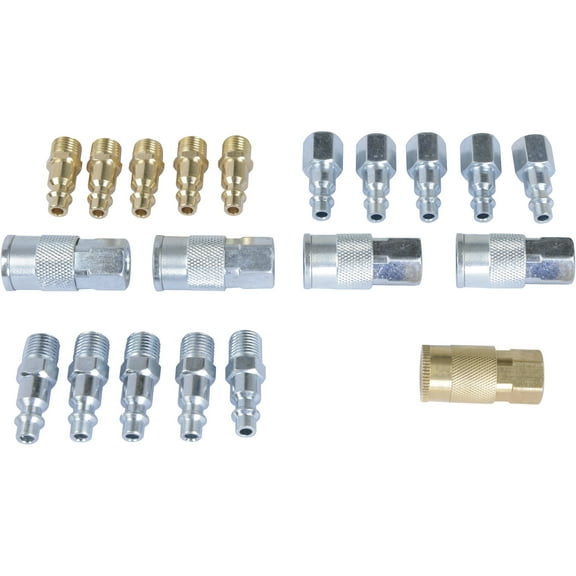 Klutch 20-Pc. Air Line Connector Kit, 1/4in. NPT