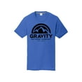 thumbnail image 1 of Gravity Outdoor Co. Youth Performance T-Shirt - Black Logo - Royal - Large, 1 of 2