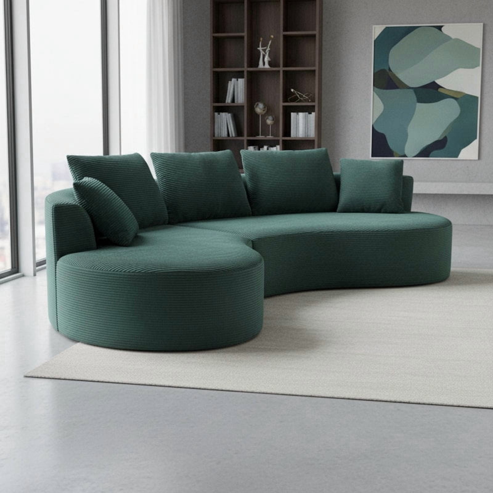 US Pride Compression 111.6'' Curved Modular Sectional