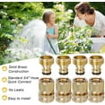 YILOSF-Brass Hose Quick Connect, 3/4 Inch GHT Thread Garden Hose Quick ...