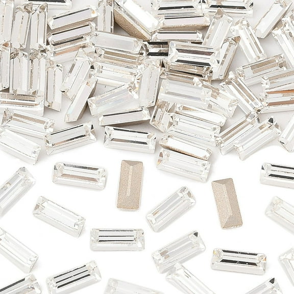 12pcs Preciosa® MAXIMA Fancy Stones Czech 435 26 212 Baguette Dura Foiling 00030 4x2mm