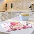 thumbnail image 6 of Cute Valentine Gnome with Heart Cartoon Dish Drying Mat Absorption Pad Kitchen Drainer for Counter Dinning Table 16" x 18", 6 of 8