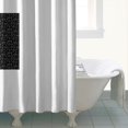 thumbnail image 4 of Black White Cat Moon Butterfly Pattern Shower Curtain 84"x72" ,Bathroom Decorative Shower Curtains Set with 12 Hooks,Modern Waterproof Washable Shower Curtain, 4 of 6