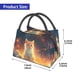 thumbnail image 2 of Easygdp Starry Sky Constellation Cat Bolsa de Almuerzo Insulada Reutilizable, Bolsa de Mano y Bandolera para Oficina, Trabajo, Viajes, 2 of 6