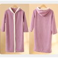 thumbnail image 5 of AINIYS Soft Fleece Bathrobe Hooded Absorbent Robe for Ages 3-10 Stylish Homewear for Daily Use and Travel Cozy Loungewear Absorbent Towel Purple Free Size, 5 of 6