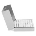 thumbnail image 3 of 76 Holes Burs Holder Box Organizer Aluminium Alloy Sterilizer Case Autoclave Box Silver, 3 of 5