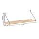 thumbnail image 3 of Estantes Estantes De Pared De Madera Nórdica Particiones De Una Palabra De Madera Maciza Pared Del Porche De La Sala De Estar Colgante De Pared Del Dormitorio Cateissary HA023374-00, 3 of 7