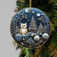 thumbnail image 1 of Adorno Colgante Navideño Acrílico de 8 Cm (3.15 Pulgadas) | Impresión Duradera a Doble Cara | Regalo Navideño para Familiares y Amigos | Decoración para Árbol, Pared y Espejo Retrovisor de Coche, 1 of 6