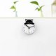 thumbnail image 5 of Reloj de nevera, imán de nevera reloj con ,Nevera Reloj de Pared Adhesivo Magnético Gato,Imanes de nevera creativos decorativos,Decoración de refrigerador de moda para cocina Sunnimix Reloj de nevera, 5 of 7