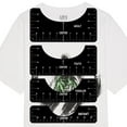 thumbnail image 2 of Ruler  Neck Pvc Black 4Pcs Acrylic For Making T-Shirts Designed Calibration Tool, 2 of 9
