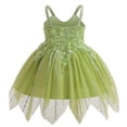 thumbnail image 5 of Vestido de hada para niñas, disfraz de Campanilla, disfraz de elfo para niñas pequeñas, ropa de princesa, ropa de Halloween, Navidad, fiesta de cumpleaños, trajes para niños, 5 of 5