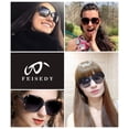 thumbnail image 3 of Gafas de Sol Polarizadas para Mujer FEISEDY Cuadradas Brillantes B2289, 3 of 8