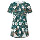 thumbnail image 3 of Blusas de Manga Corta para las Mujeres Botón Impreso Cuello Redondo Top Casual, Blusas para las Mujeres Casual, 3 of 5