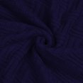 thumbnail image 2 of Cotton Knitted Cable Throw Blanket, 50" x 60", Navy Blue, 2 of 6