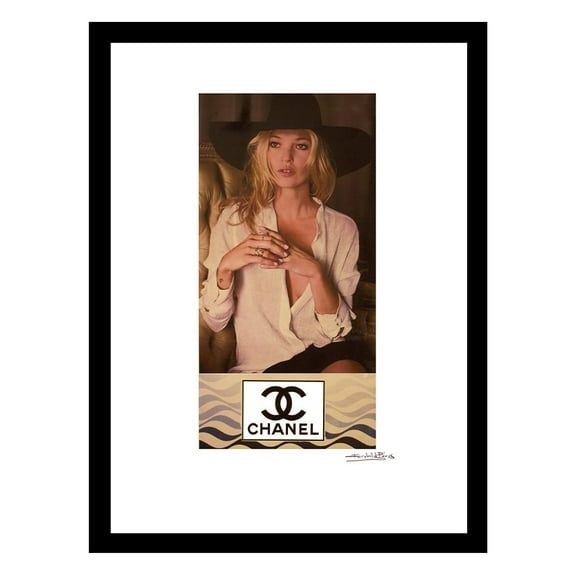 Kate Moss Designer Fashion Framed Print