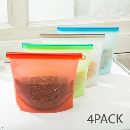 Eutuxia Reusable Silicone Food Storage Bags, Versatile Leak-proof Preservation Container for Storing Foods and Liquids [4