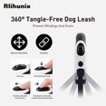 thumbnail image 3 of Retractable Dog Leash with Bright LED Flashlight, 10ft Dog Harness for Small to Medium Dogs Night Walks, Heavy Duty 360 Tangle-Free Nylon Rope Non-Sli, 3 of 4