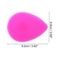 thumbnail image 4 of Unique Bargains 1 Pc Portable Silicone Facial Cleansing Brush 3.62"x2.68"x0.87" Rose Red, 4 of 7