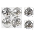 thumbnail image 2 of Fiudx Juego de 4 Bolas Navideñas de 10 Cm, Bola Rota, Chapada En Plástico, para Decoración de Árbol de Navidad., 2 of 4