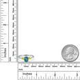 thumbnail image 6 of Gem Stone King 14K White Gold London Blue Topaz and Yellow Sapphire Engagement Ring for Women | 1.27 Cttw | Oval 7X5MM | Gemstone November Birthstone | Size 5, 6 of 6