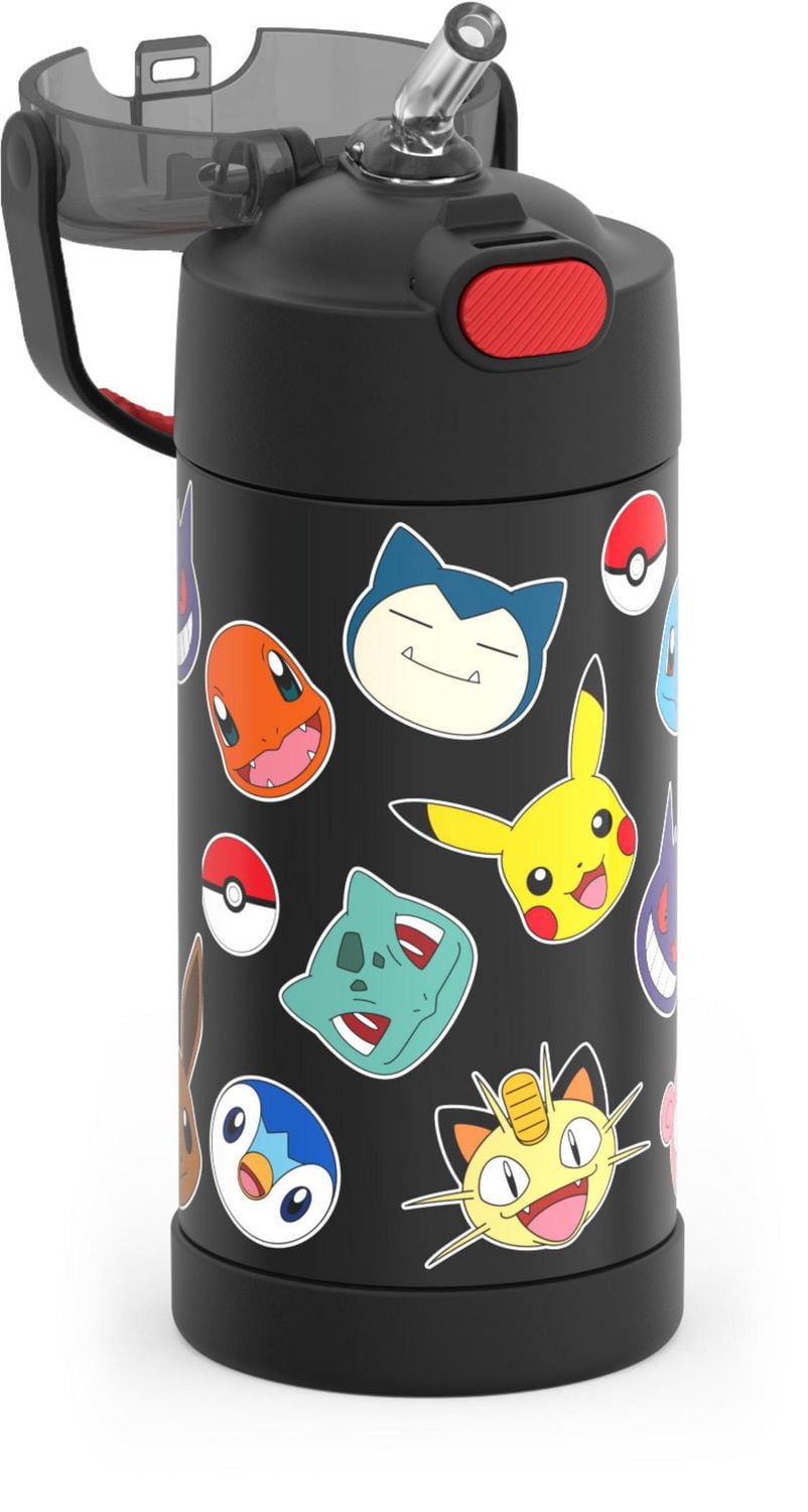 Bouteille isolée à pression de 12 Oz avec paille Funtainer de Thermos, Pokémon