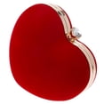 thumbnail image 4 of 1 PC Bolso portátil de bolso de corazón Bolsa de embrague Bolsa de noche sin cadena (rojo), 4 of 6