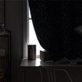 thumbnail image 2 of GOOHOCHY Cortina opaca moderna sin perforaciones, adhesiva de doble cara, con diseño de estrella plateada, para ventana, decoración para el hogar, dormitorio, habitación infantil, 90 x 150 cm (azul, 2 of 8