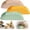 F-3pcs, variant on Leather Pet Placemat, Waterproof Non Slip Leather Pet Feeding Mat for Cats and Small Dogs, Half-Wrap Cat Dog Bowl Placemat, Easy Clean Durable Floor Protector (Yellow)