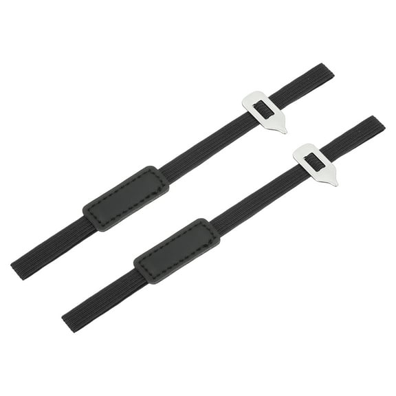 Uxcell 2 Pcs Elastic Bookmark with Sliding Metal Pointer, Perfect for Any Book, Black