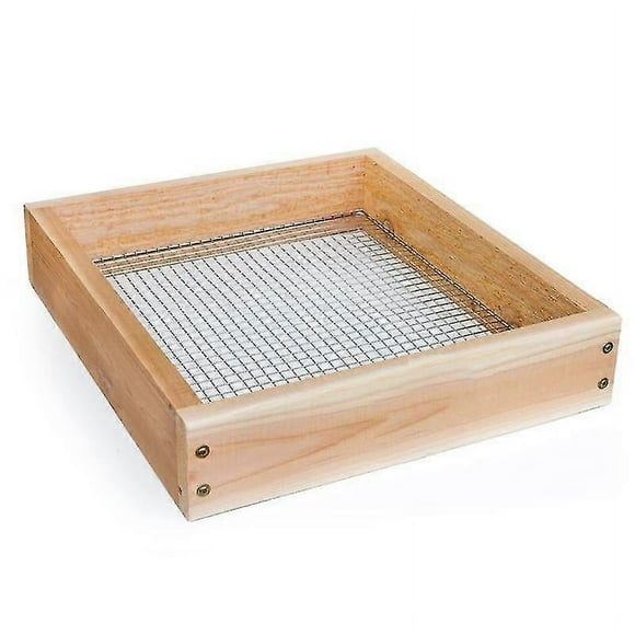 Hand Held Cedar Garden Sifter for Compost, Dirt and Potting Soil Rough Sawn Sustainable Cedar-In stock