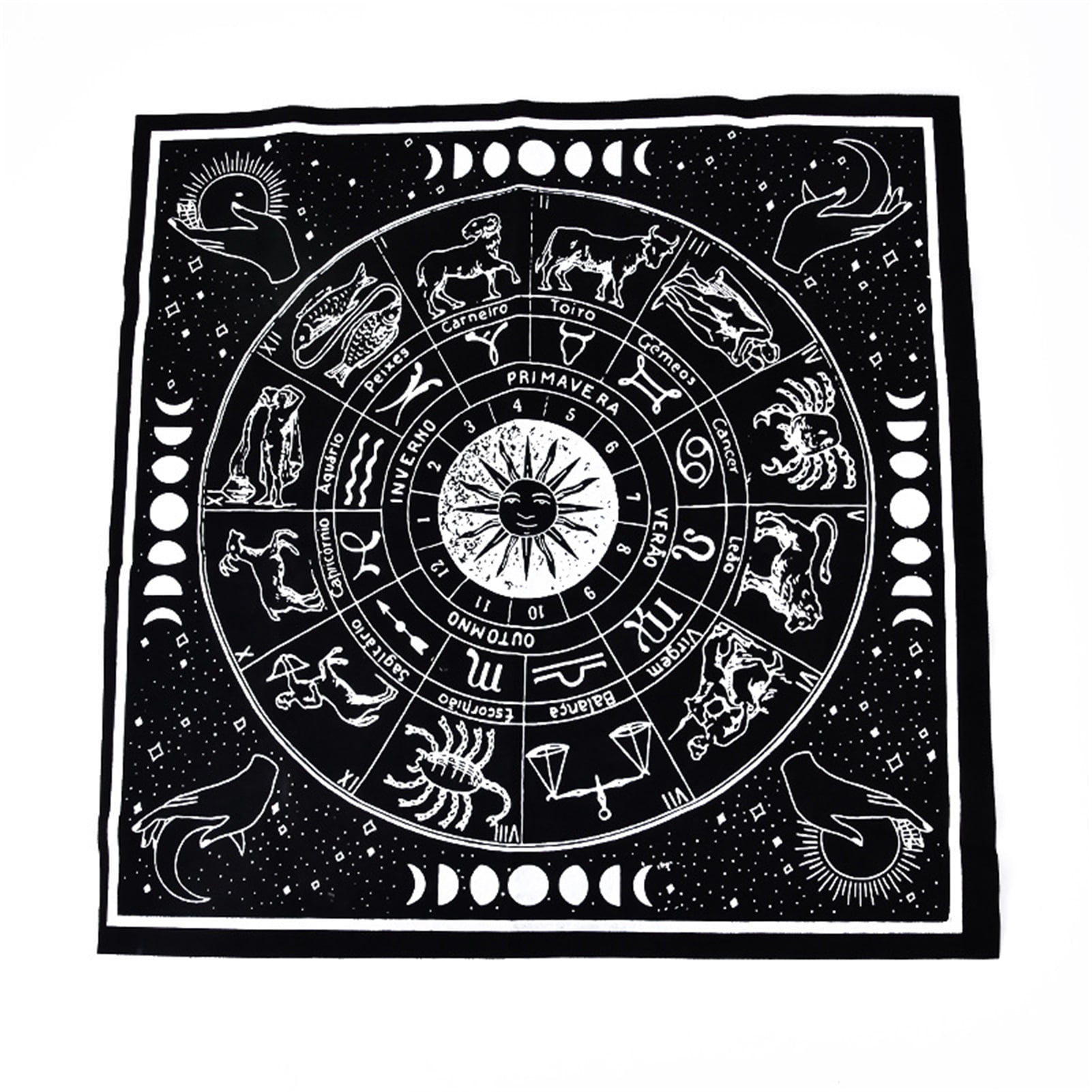Tarot Pattern Print Bed Set Quilt