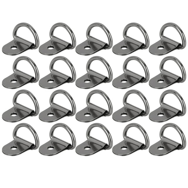 50pcs Black D Shape Tie Down Anchors Lashing Ring for Car Trailers RV Boats