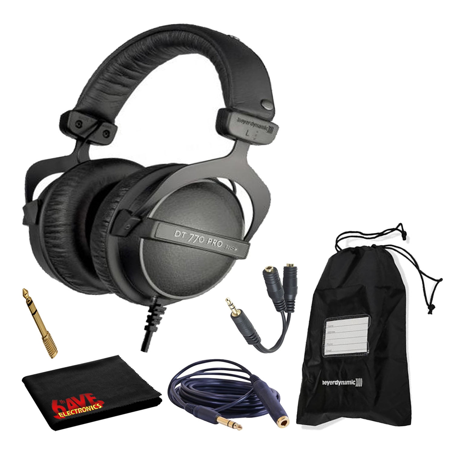 Beyerdynamic DT 770 Pro 32 Ohm Headphones with Splitter and 3-Year Warranty