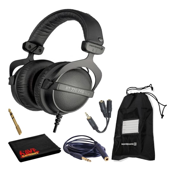 Beyerdynamic DT 770 Pro 32 Ohm Headphones with Splitter and 3-Year Warranty