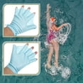 thumbnail image 6 of Monyance Adjustable Swim Paddles Webbed Swim Silicone Hand Fins Diving Gear - Sky Blue(7.87X7.87X0.12Inches), 6 of 11