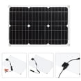 thumbnail image 2 of yeacher 18W Dual USB Solar Charging Panel with IP65 Water Resistance for Off-Grid Use in RVs, Boats, and Cabins, Featuring Monocrystalline Technology and Adjustable Voltage Controller., 2 of 7