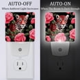 thumbnail image 2 of Rose Leopard LED Square Night Lights - Modern and Versatile Plug-in Lighting Solution for Any Room - Energy Efficient and Stylish Illumination, 2 of 6
