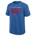 thumbnail image 2 of Men's Fanatics Heather Royal Philadelphia Phillies Top Notch T-Shirt, 2 of 3