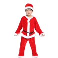 thumbnail image 3 of 2022 Nuevo disfraz navideño para niños Papá Noel Niño Bebé Ropa navideña roja Conjunto de vestido rojo de fiesta Sombrero incluido Vestido navideño, 3 of 4