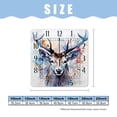 thumbnail image 2 of 10 Inch Wall Clock Battery Operated Silent Clock Decorative for Office, Kitchen, Outdoor, Living Room，Deer Head Illustration Watercolors Drawing, 2 of 4
