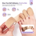 thumbnail image 5 of SAVILAND Toe Treatment Bandage Wrap: Ultra-Stretch Self Adhesive Bandage For Securing Foot Fungal Cream Overnight No Glue Breathable Skin-Toned Self Stick Wrap Shield Discolored Damaged Nails, 5 of 7