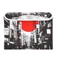 thumbnail image 7 of Yayeee Collapsible Cube Storage Bin with Lid Fabric Closet Decorative Basket with Handles, Black Streets, 7 of 7