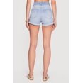 thumbnail image 4 of Women's WAX Distressed Fixed Cuff Denim Shorts, 4 of 4