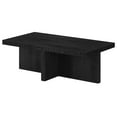 thumbnail image 6 of Evelyn and Zoe Elna Contemporary Wide Rectangular Wood Coffee Table, Black Grain, 6 of 7