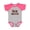Baseball Heather and Hot Pink, variant on Feliz Navidad Boys or Girls Baby Bodysuit