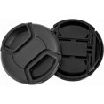 thumbnail image 2 of Lot de 2 Capuchons d'Objectif avant à Pincement Central 55 mm, Ressorts Extra Robustes, Cache d'Objectif d'Appareil Photo, Fabriqué à Partir de Plastique 100 % Recyclé - Compatible avec Nikon, Canon, Sony et Autres Appareils Photo Reflex Numériques (55 mm), 2 of 7