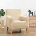 thumbnail image 3 of Rosnek 1 Piece Armchair Slipcover Stretch Wood Arm Chair Cover Couch Sofa Cover Waterproof Modern Chair Protector, 3 of 7